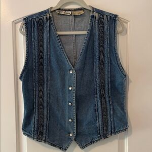 Vintage Poetic License Light Blue Denim Vest